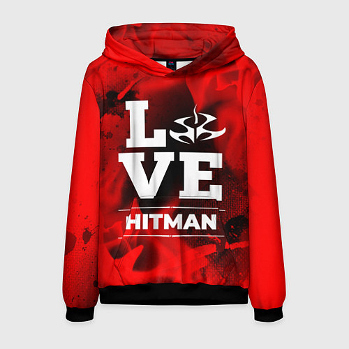 Мужская толстовка Hitman Love Классика / 3D-Черный – фото 1
