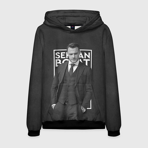 Мужская толстовка Серкан Болат / 3D-Черный – фото 1