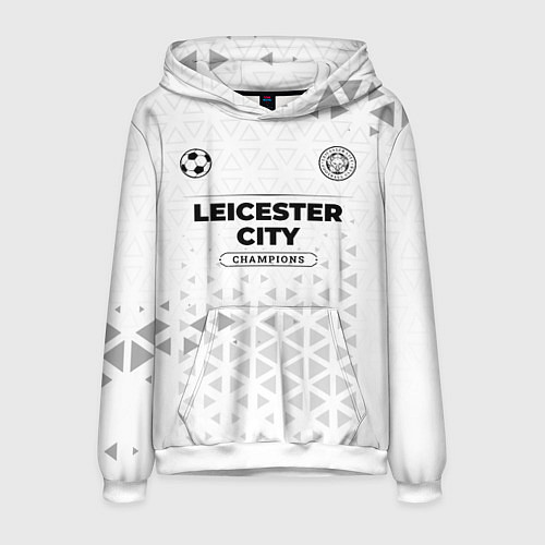 Мужская толстовка Leicester City Champions Униформа / 3D-Белый – фото 1