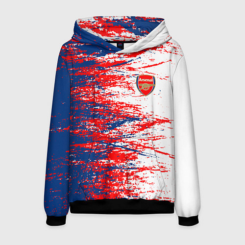 Мужская толстовка Arsenal fc арсенал фк texture / 3D-Черный – фото 1