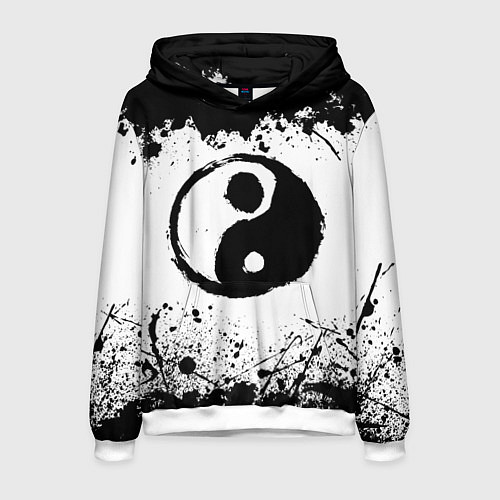 Мужская толстовка Инь Янь Гранж / 3D-Белый – фото 1