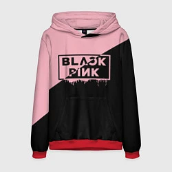 Толстовка-худи мужская BLACKPINK BIG LOGO, цвет: 3D-красный