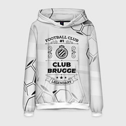 Толстовка-худи мужская Club Brugge Football Club Number 1 Legendary, цвет: 3D-белый