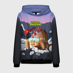 Толстовка-худи мужская Стегобака, цвет: 3D-черный