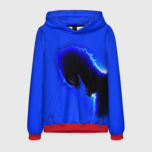 Мужская толстовка Жуткий Хагги Вагги - Poppy Playtime / 3D-Красный – фото 1