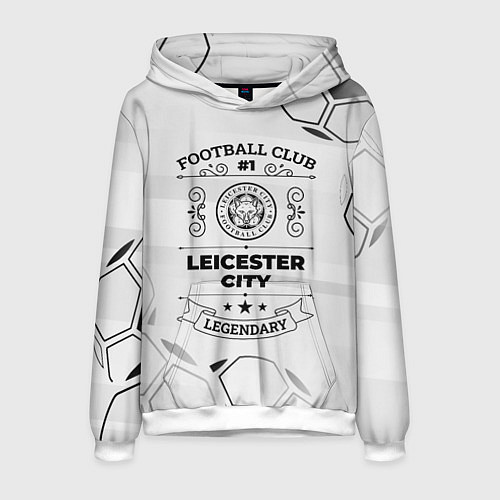 Мужская толстовка Leicester City Football Club Number 1 Legendary / 3D-Белый – фото 1