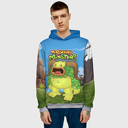 Толстовка-худи мужская My singing monsters Избалолист Entbrat, цвет: 3D-меланж — фото 2