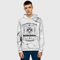 Толстовка-худи мужская Borussia Football Club Number 1 Legendary, цвет: 3D-белый — фото 2