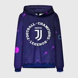 Мужская толстовка Символ Juventus и круглая надпись Football Legends
