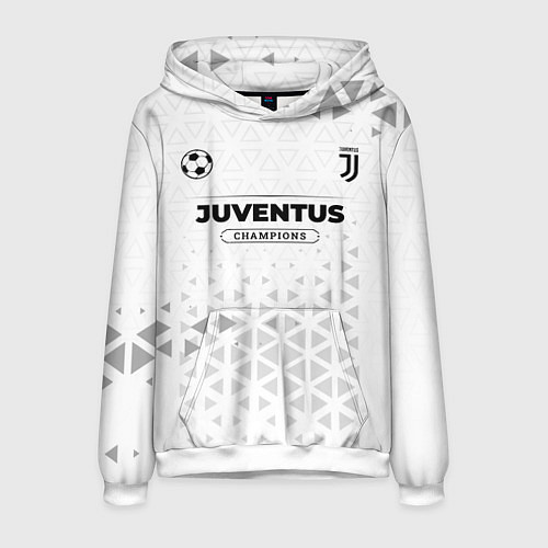 Мужская толстовка Juventus Champions Униформа / 3D-Белый – фото 1