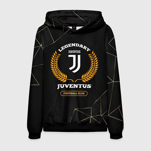 Мужская толстовка Лого Juventus и надпись Legendary Football Club на / 3D-Черный – фото 1