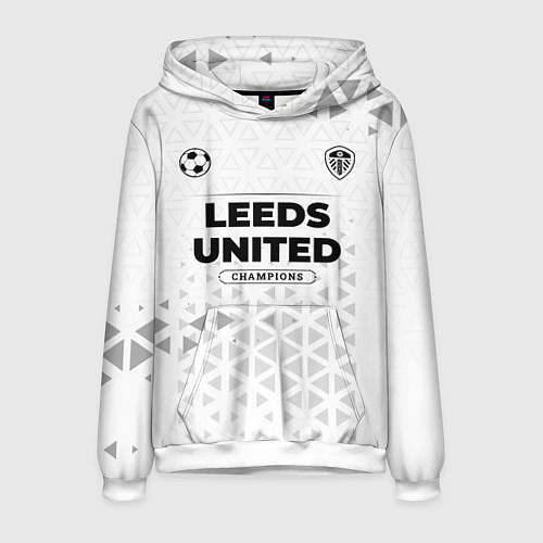 Мужская толстовка Leeds United Champions Униформа / 3D-Белый – фото 1