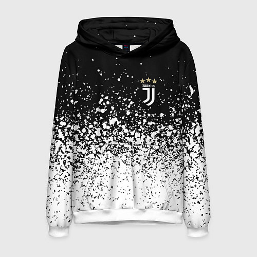Мужская толстовка Juventus fc брызги краски / 3D-Белый – фото 1
