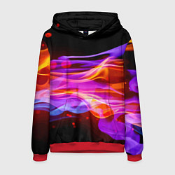 Мужская толстовка Abstract colorful waves