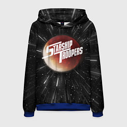 Толстовка-худи мужская Starship Troopers Warp Logo, цвет: 3D-синий