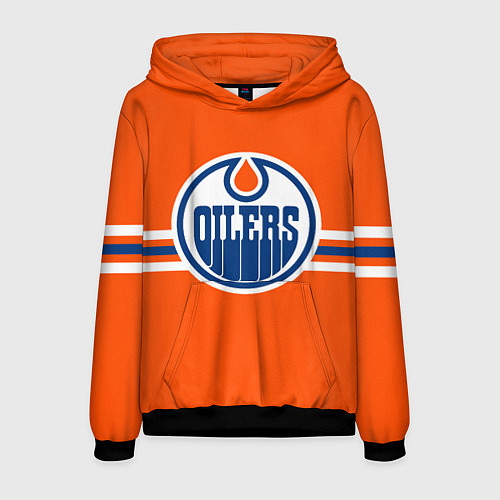 Мужская толстовка Эдмонтон Ойлерз Форма / 3D-Черный – фото 1