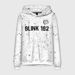 Толстовка-худи мужская Blink 182 Glitch на светлом фоне, цвет: 3D-белый