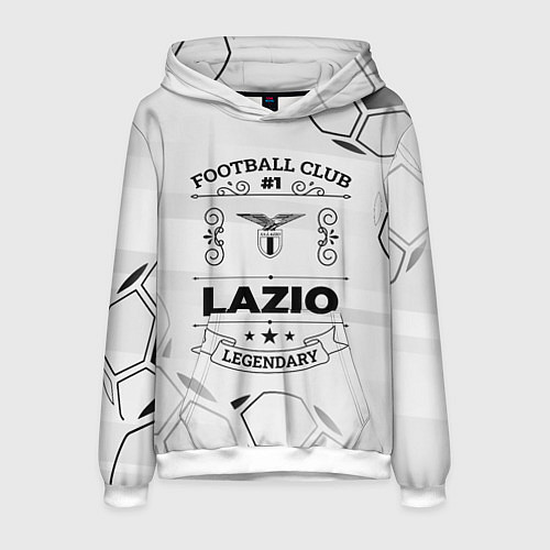 Мужская толстовка Lazio Football Club Number 1 Legendary / 3D-Белый – фото 1