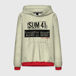 Толстовка-худи мужская Sum 41 - The Acoustics Full Album, цвет: 3D-красный