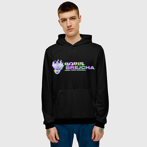 Мужская толстовка Borij Brejcha Glitch / 3D-Черный – фото 3