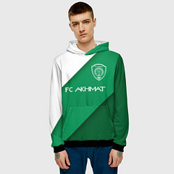 Толстовка-худи мужская ФК АХМАТ - ГОРОД ГРОЗНЫЙ, цвет: 3D-черный — фото 2