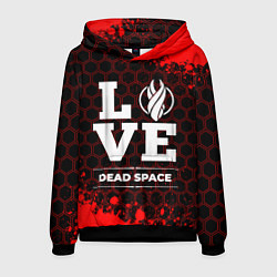 Толстовка-худи мужская Dead Space Love Классика, цвет: 3D-черный
