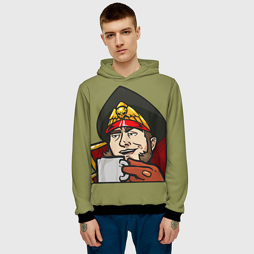 Мужская толстовка Ciaphas Cain Mug 3D / 3D-Черный – фото 3