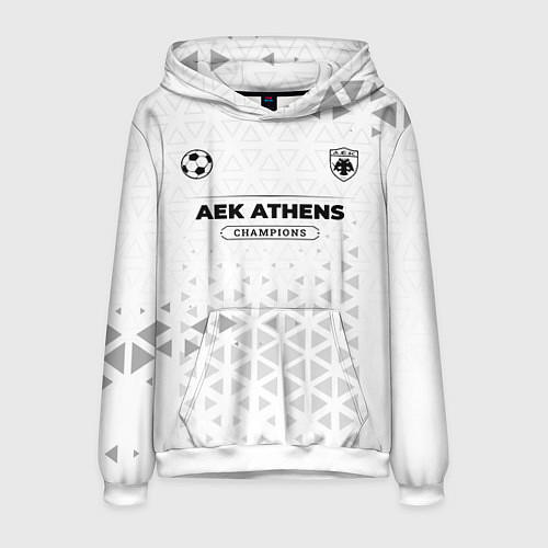 Мужская толстовка AEK Athens Champions Униформа / 3D-Белый – фото 1