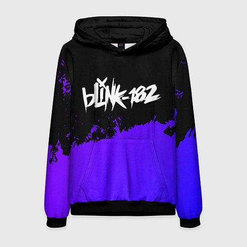 Мужская толстовка Blink 182 Purple Grunge / 3D-Черный – фото 1