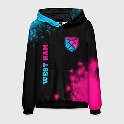 Толстовка-худи мужская West Ham Neon Gradient, цвет: 3D-черный