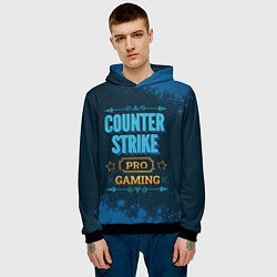 Толстовка-худи мужская Игра Counter Strike: PRO Gaming, цвет: 3D-черный — фото 2