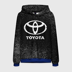 Мужская толстовка Toyota с потертостями на темном фоне