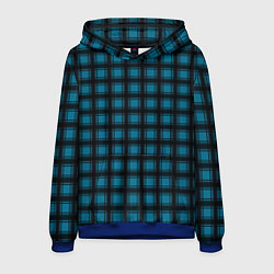 Мужская толстовка Black and blue plaid