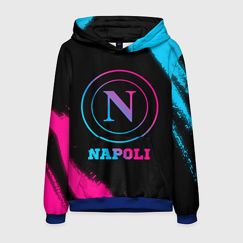 Мужская толстовка Napoli FC Neon Gradient / 3D-Синий – фото 1