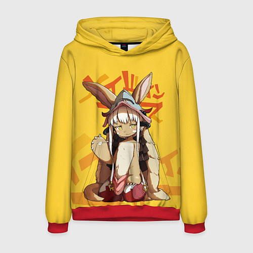 Мужская толстовка Made in Abyss Наначи / 3D-Красный – фото 1