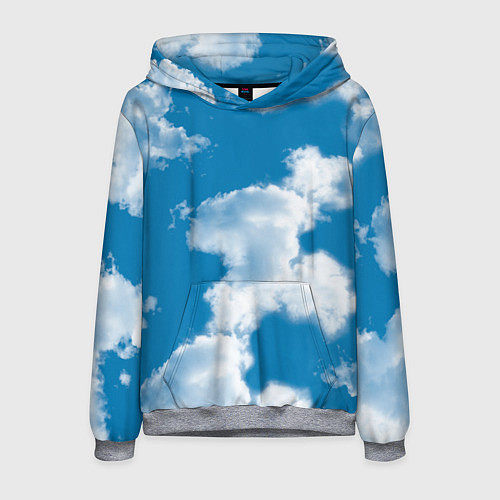 Мужская толстовка Небо в облаках / 3D-Меланж – фото 1