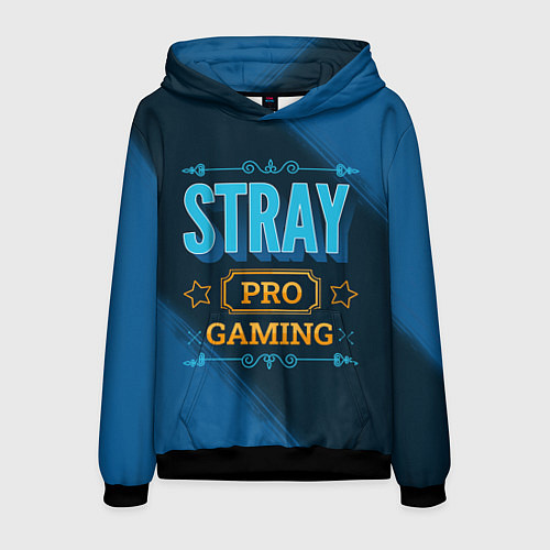 Мужская толстовка Игра Stray: pro gaming / 3D-Черный – фото 1