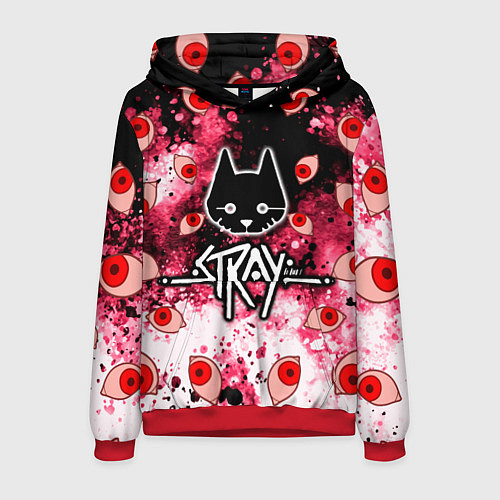 Мужская толстовка STRAY HORROR / 3D-Красный – фото 1