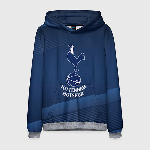 Мужская толстовка Tottenham hotspur Синяя абстракция / 3D-Меланж – фото 1