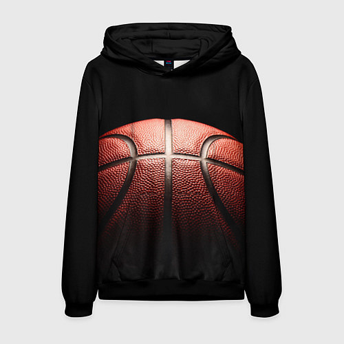Мужская толстовка Basketball ball / 3D-Черный – фото 1