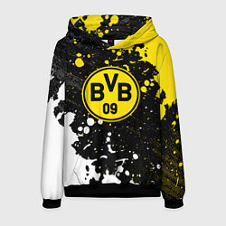 Толстовка-худи мужская Borussia Краска, цвет: 3D-черный