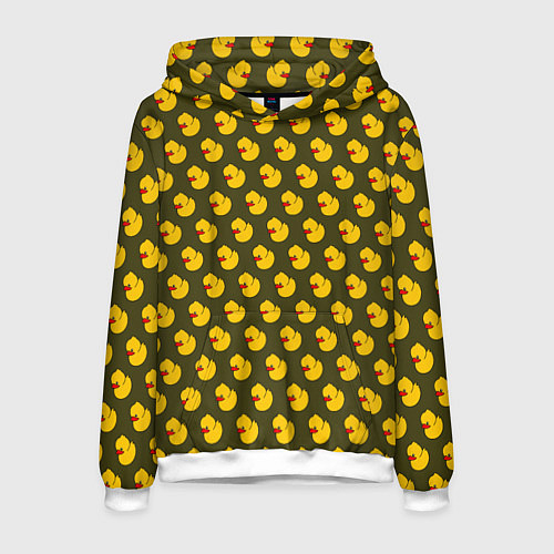 Мужская толстовка Ути Коричнево-зелёный / 3D-Белый – фото 1