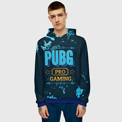 Толстовка-худи мужская Игра PUBG: pro gaming, цвет: 3D-синий — фото 2