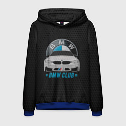 Толстовка-худи мужская BMW club carbon, цвет: 3D-синий