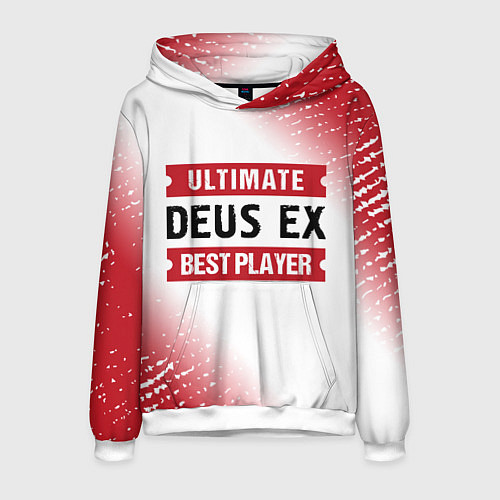Мужская толстовка Deus Ex: Best Player Ultimate / 3D-Белый – фото 1