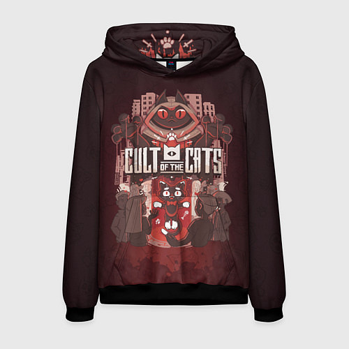 Мужская толстовка Dark Cult Of The Cats / 3D-Черный – фото 1