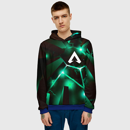 Мужская толстовка Apex Legends разлом плит / 3D-Синий – фото 3