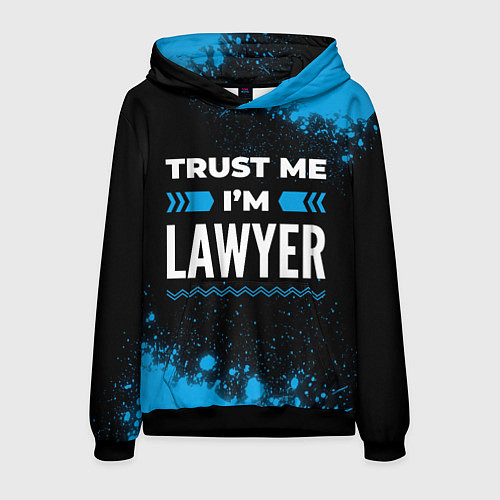 Мужская толстовка Trust me Im lawyer dark / 3D-Черный – фото 1