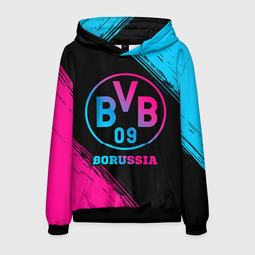 Мужская толстовка Borussia - neon gradient / 3D-Черный – фото 1