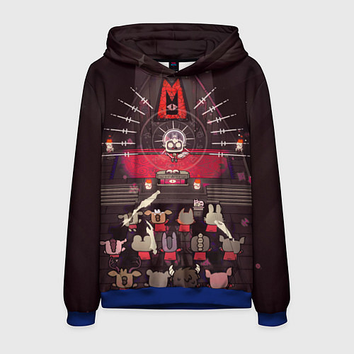 Мужская толстовка Культ ягнёнка в сборе - Cult of the lamb / 3D-Синий – фото 1